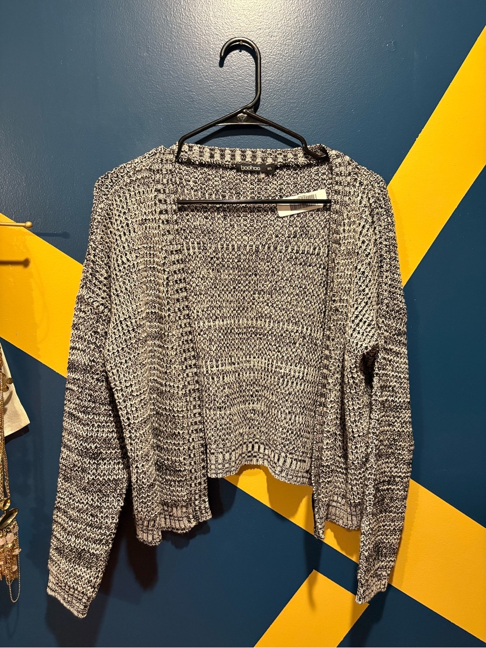 Boohoo Heather Gray Mid-Weight Cardigan NWOT